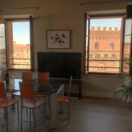 Apartment Torre Dei Lambertini Windows On Piazza Del Campo - Residenza D'epoca *